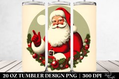Retro Christmas Santa Clipart Product Image 2