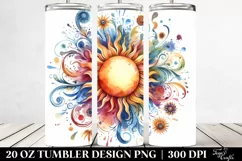 Colorful Abstract Sun | 20 oz Tumbler Product Image 2