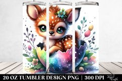 Colorful Small Deer Smiling | 20 oz Tumbler Product Image 2