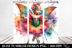 Colorful Artistic Baby Fairy Attire. 20 oz Tumbler Design Product Image 2