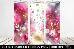 Glittery Magenta Background | 20 oz Tumbler Product Image 2