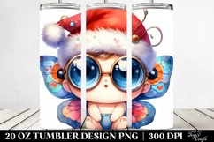 Enthusiastic Butterfly, High-Res 20 Oz Tumbler Product Image 2