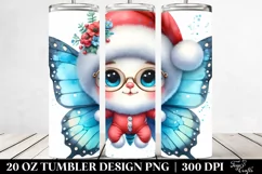 Enthusiastic Butterfly, High-Res 20 Oz Tumbler Product Image 2