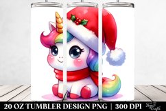 Santa Unicorn Tumbler Product Image 2