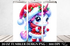 Santa Unicorn Tumbler Product Image 2