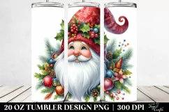 Vibrant Christmas Gnome | 20 Oz Tumbler Product Image 2