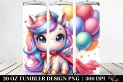 Baby Unicorn Hero Pose | 20 oz Tumbler Product Image 2