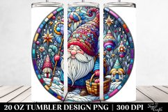 Gnome Holiday Clipart, High-Res 20 Oz Tumbler Product Image 2
