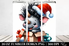 Enthusiastic Rhino, High-Res 20 Oz Tumbler Product Image 2