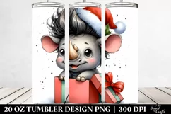 Enthusiastic Rhino, High-Res 20 Oz Tumbler Product Image 2