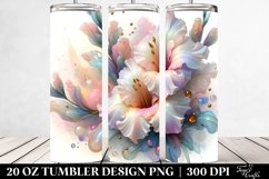 Glossy Gladiolus Watercolor Clipart 20 Oz Tumbler Product Image 2