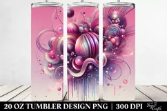 Colorful Magenta Gliterry Background | 20 oz Tumbler Product Image 2