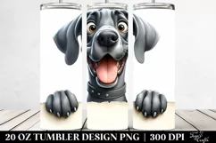 Cute Crazy Watercolor Great Dane | 20 Oz Tumbler Product Image 2