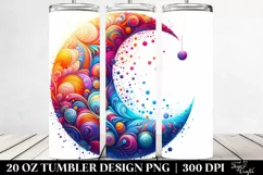 Colorful Whimsical Vibrant Moon | 20 Oz Tumbler Product Image 2