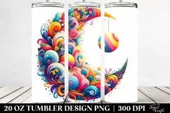 Colorful Whimsical Vibrant Moon | 20 Oz Tumbler Product Image 2