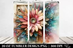 Abstract Pastel Calla Lily Art 20 Oz Tumbler Product Image 2