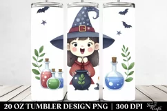 Excited Witch with Potion Clipart, High-Res 20 Oz Tumbler Product Image 2