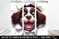 Cute Crazy English Springer Spaniel | 20 Oz Tumbler Product Image 2