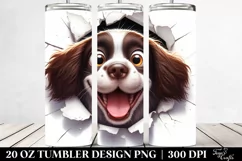 Cute Crazy English Springer Spaniel | 20 Oz Tumbler Product Image 2