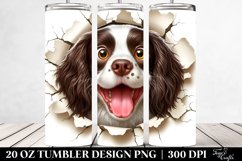 Cute Crazy English Springer Spaniel | 20 Oz Tumbler Product Image 2