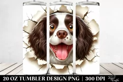 Cute Crazy English Springer Spaniel | 20 Oz Tumbler Product Image 2