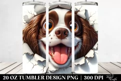 Cute Crazy English Springer Spaniel | 20 Oz Tumbler Product Image 2