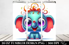 Crazy Baby Elephant | 20 Oz Tumbler Product Image 2