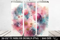 Colorful PINkish Glittery Background | 20 Oz Tumbler Product Image 2