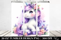 Pastel Baby Unicorn | 20 Oz Tumbler Product Image 2