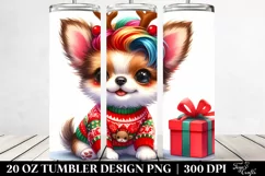 Vibrant Cute Chihuahua 20 Oz Tumbler Product Image 2