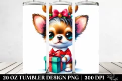 Vibrant Cute Chihuahua 20 Oz Tumbler Product Image 2