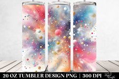 Colorful Watercolor Particles Gliterry Texture | 20 oz Product Image 2