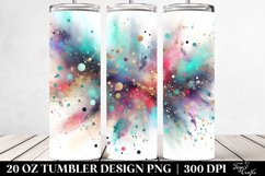 Colorful Watercolor Particles Gliterry Texture | 20 oz Product Image 2