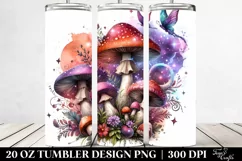 Detailed Magical Mushroom | 20 Oz Tumbler Product Image 2