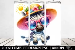 Colorful Cute Baby Zebra | 20 oz Tumbler Product Image 2