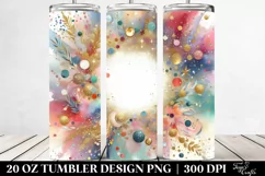 Colorful Glittery Background | 20 Oz Tumbler Product Image 2