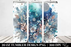Colorful Blueish Gliterry Background | 20 oz Tumbler Product Image 2