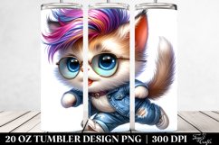 Baby Cat Running 20 Oz Tumbler Product Image 2