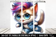 Baby Cat Running 20 Oz Tumbler Product Image 2