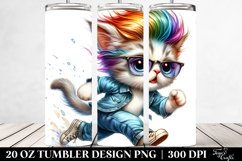 Baby Cat Running 20 Oz Tumbler Product Image 2