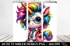 Cute Baby Unicorn Drawing | 20 oz Tumbler Product Image 2