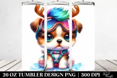 Colorful Cute Puppy 20 Oz Tumbler Product Image 2