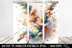 Abstract Pastel Snapdragon Art 20 Oz Tumbler Product Image 2