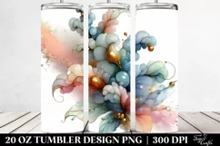 Abstract Pastel Snapdragon Art 20 Oz Tumbler Product Image 2