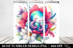 Colorful Baby Octopus | 20 oz Tumbler Product Image 2