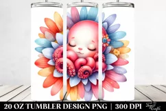 Colorful Baby Octopus | 20 oz Tumbler Product Image 2