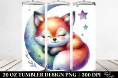 Colorful Cute Baby Fox | 20 Oz Tumbler Product Image 2