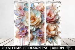 Abstract Peonies Tumbler | 20 oz Tumbler Product Image 2