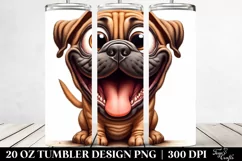 Funny Crazy Bullmastiff | 20 Oz Tumbler Product Image 2