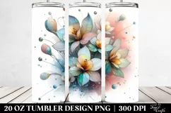 Abstract Pastel Narcissus Art 20 Oz Tumbler Product Image 2